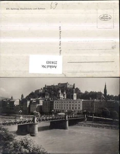238103,Salzburg Teilansicht Staatsbrücke Brücke u. Rathaus - Bild 1 von 1