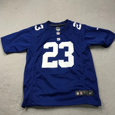 New York Giants Jersey BOYS Large Blue Nike On Field Rashad Jennings #23 - Image 1 of 4