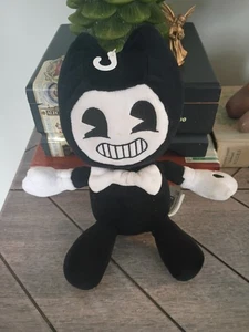 Bendy & The Ink Machine 8" Bean Bag Plush 2017 Meatly Games Sitting Bow Tie - Picture 1 of 2