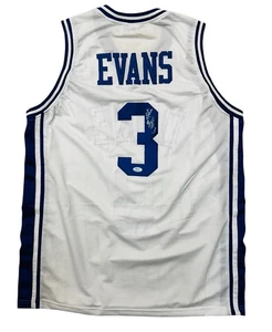 ISAIAH SLIM EVANS SIGNED PRO STYLE JERSEY DUKE BLUE DEVILS AUTOGRAPH+PSA/DNA - Picture 1 of 3