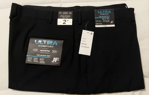 44 X 30 Men's Ultra Comfort Big & Tall J Ferrar Pants Slacks BLACK Dry Clean New - Picture 1 of 6