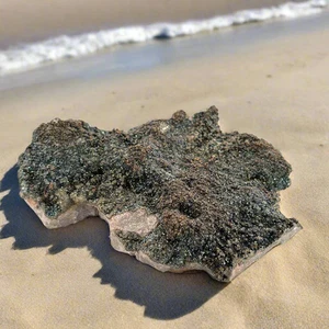 Irisierender Markasit, Missouri, USA, 507,1gr, 14x10x4cm - Bild 1 von 4