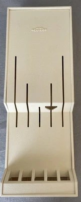 Cutco 5 Slot Knife Fork Wall Mount Holder or Drawer Organizer White #1742 - Image 1 of 4