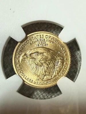 2024 Gold Eagle 1/10oz G$5 - NGC MS 69 - Image 1 of 4