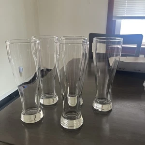 Juego de 5 vasos de cerveza Pilsner - 22 oz. Transparente sin marca - Imagen 1 de 3