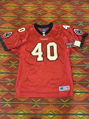 Authentic SIGNED Adidas Pro Line NFL Tampa Bay Buccaneers Mike Alstott Jersey  - Image 1 of 4