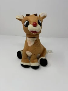 Gemmy Animated Singing Plush 7.5" Rudolph The Red Nose Reindeer Tested - Picture 1 of 6