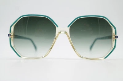 Gafas De Sol Vintage Silhouette 1205 /20 Verde Transparente Azul Dorado Cuadrado - Imagen 1 de 4