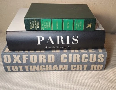 New 3 Faux Book Storage Box Secret Hidden Decorative Nesting Set - Image 1 of 3