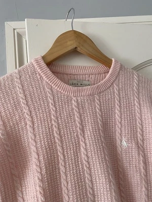 jack wills Baby Pink Jumper 55% merino wool- Used In Good Condition - Size 6 - Image 1 of 4