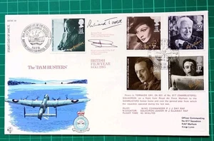 RFDC39 1985 British Film Year Signed by Richard Todd and W.Cmdr P.J. Day 617Sqn - Picture 1 of 3