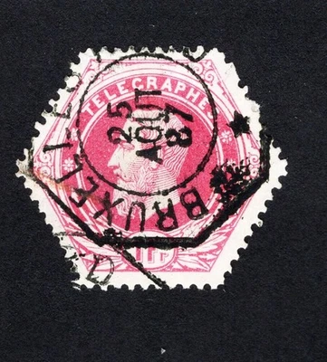 Belgium 1871-79 stamp Telegraphen Mi# 7 used CV=24$ - Image 1 of 2