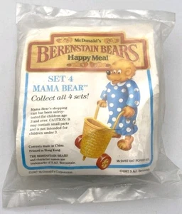 Vintage Berenstain Bears McDonalds Mama Bär Figur 1987 versiegelt NEU - Bild 1 von 2