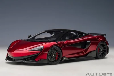 1/18 McLaren 600LT Volcano Red & Carbon Composite Model Car By AUTOart 76085 - Image 1 of 4