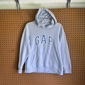 GAP Damen Logo Hoodie Pullover Sweatshirt hellblau Größe L - Bild 1 von 8