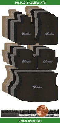 Juego de alfombrillas bereber personalizadas para Cadillac XTS 2013-2016 con logotipo (5 piezas) #30F Foto 1 de 4