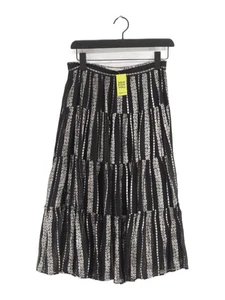 Michael Kors Women's Midi Skirt S Black Floral Viscose with Other Midi A-Line - Picture 1 of 8