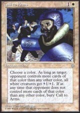 Call to Arms ~ Damaged Ice Age MTG Magic UltimateMTG White Card