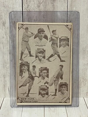 Bill Dickey Red Ruffing Pennock 3 1/2” x 5 1/4” NY Yankees Babe Ruth Lou Gehrig - Image 1 of 2