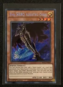 Evil HERO Adusted Gold | BROL-EN068 | Secret Rare | 1st Edition | YuGiOh TCG - Picture 1 of 3