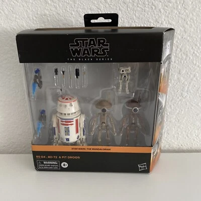 Juego de figuras Star Wars: The Mandalorian Black Series R5-D4, BD-72 y Pit Droids NUEVO Foto 1 de 4