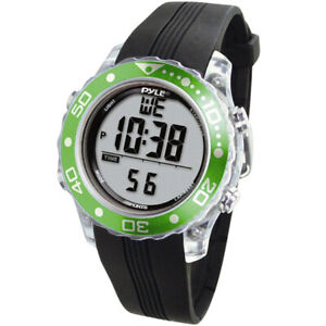 Pyle PSNKW30GN Snorkeling Swimming Sports Diving Watch Depth Temp Meter