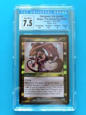 FOIL 🌈✨ Darigaaz, the Igniter ✨🌈 Invasion | Vintage 2000 MTG | NM+ CGC 7.5 - Image 1 of 2