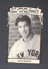 Joe Dimaggio New York Yankees 1973 All Time Greats TCMA Postcard Blank Back