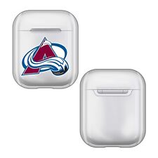 OFFICIAL NHL TEAM LOGO 1 CLEAR HARD CRYSTAL COVER CASE FOR AIRPODS