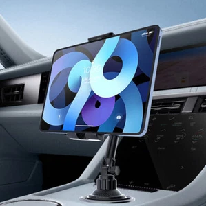 Car Cup Holder Tablet Mount & Phone Cradle Stand Truck for iPad For 4.7"-12.9" - Picture 1 of 12