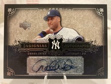 2007 Upper Deck Premier Derek Jeter Insignias Auto Autographs # 5/50 Yankees HOF