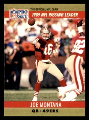 1990 Pro Set Joe Montana LL card #8 San Francisco 49ers - Image 1 of 2