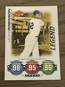 2010 Topps Attax Foil Legend Jackie Robinson Los Angeles Dodgers (C)