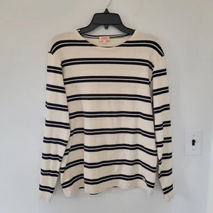 Armor Lux Breton maritime Double Jagger Stripe Shirt pullover Black White Medium - Picture 1 of 10