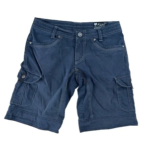 Kuhl Splash Roll Up Cargo Shorts Women's 4 Black Patina Dye Hiking 11" Inseam - Picture 1 of 17