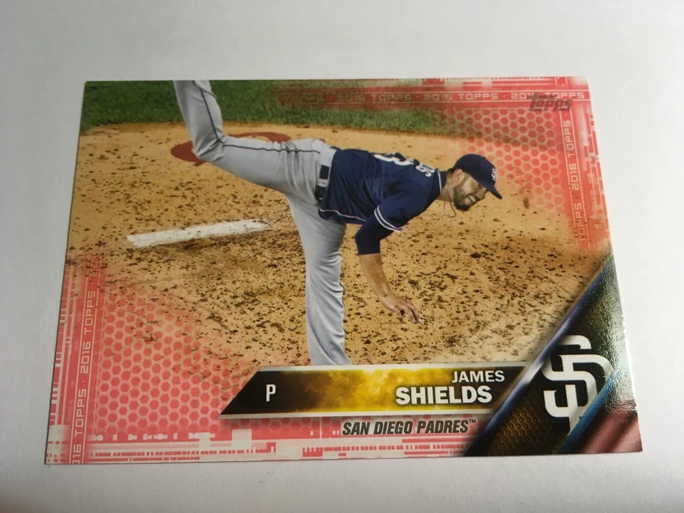 2016 Topps Mini Red Parallel James Shields Padres 541 #'d /5 Rare Low S&H - Image 1 of 1