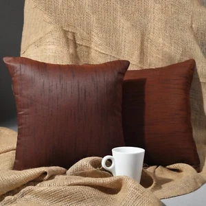 Sofa pillow cover 16x16 18x18 20x20 living room farmhouse throw pillow covers 2p - Picture 1 of 8