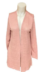 Divide | H&M Women's Pink Long Sleeve Fine Gauge Knit Open Cardigan M - Picture 1 of 3