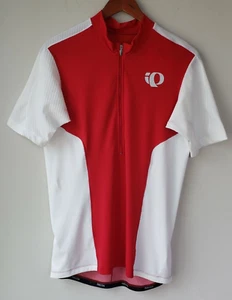 Pearl Izumi Elite Cycling Jersey Red White Half Zip Men's XL Form Fit - Picture 1 of 14