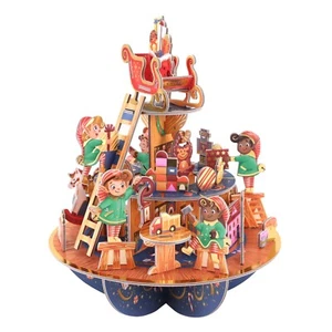 Pirouette 3 D Pop Up Advent Calendar Countdown Elf Workshop 21.2 x 21.2 x 26.5cm - Picture 1 of 6