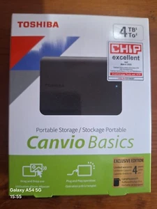 Toshiba 4TB Canvio Basics portable hard drive - Picture 1 of 4