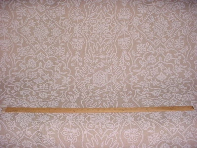 2-1/4Y Lee Jofa 2010156 New Shiraz Bay Linen Beige Medallion Upholstery Fabric - Image 1 of 4