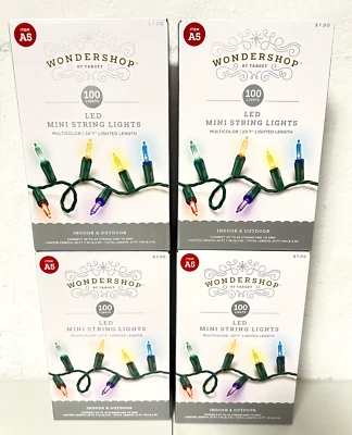 Wondershop Multicolor LED Mini String Lights 100 count - 20' 7" Indoor & Outdoor - Image 1 of 4