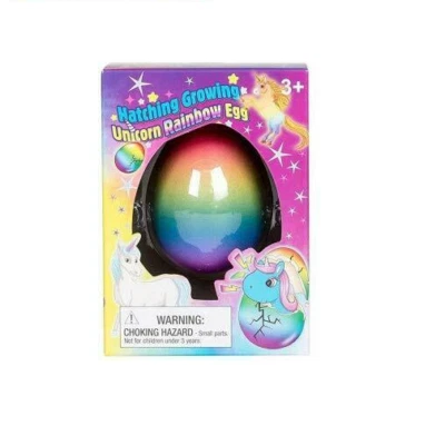 1PC Surprise Growing Unicorn Hatching Rainbow Egg Kids Toys Novelty Asst Colors - Image 1 of 3
