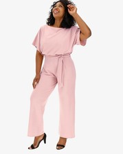 quiz pink batwing jumpsuit