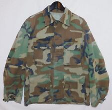 Vintage USA U.S. ARMY Jacket 8415-01-184-1647 Green Camo Woodland Combat Coat M