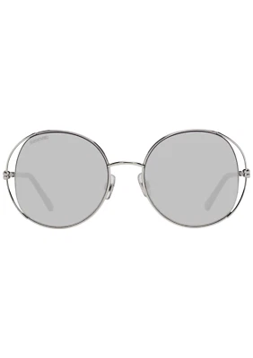 Очки солнцезащитные Swarovski SW230 SK230 16B блестящие серебристые круглые металлические 54-20-135 SW0230 - Изображение 1 из 4