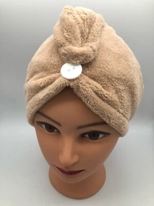 Super Absorbent Hair Drying Cap, Turban Twist Wrap Soft Towel - Picture 1 of 17