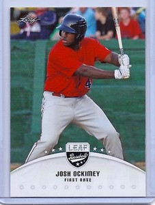 JOSH OCKIMEY 2016 LEAF BASEBALL ROOKIE CARD #LB-JO1! BOSTON RED SOX!
