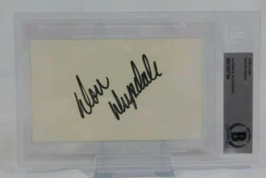 Don Drysdale Signed 3x5 Index Card Beckett Encapsulated Dodgers HOF MLB - Picture 1 of 2